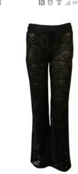 sheer bathing suit pants